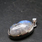 Natural Glow From Inside Moonstone Silver Plated Pendant - 1.3" - 6.31 Grams
