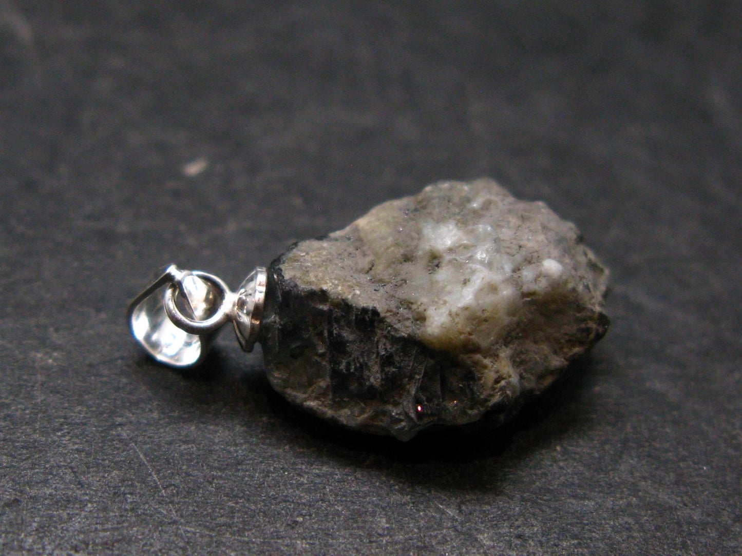 Phenakite Phenacite Silver Pendant from Brazil - 0.9 Inches - 2.07 Grams