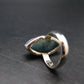 Blue Ice Glacierite Silver Ring from Indonesia - Size 5- 5.97 Grams