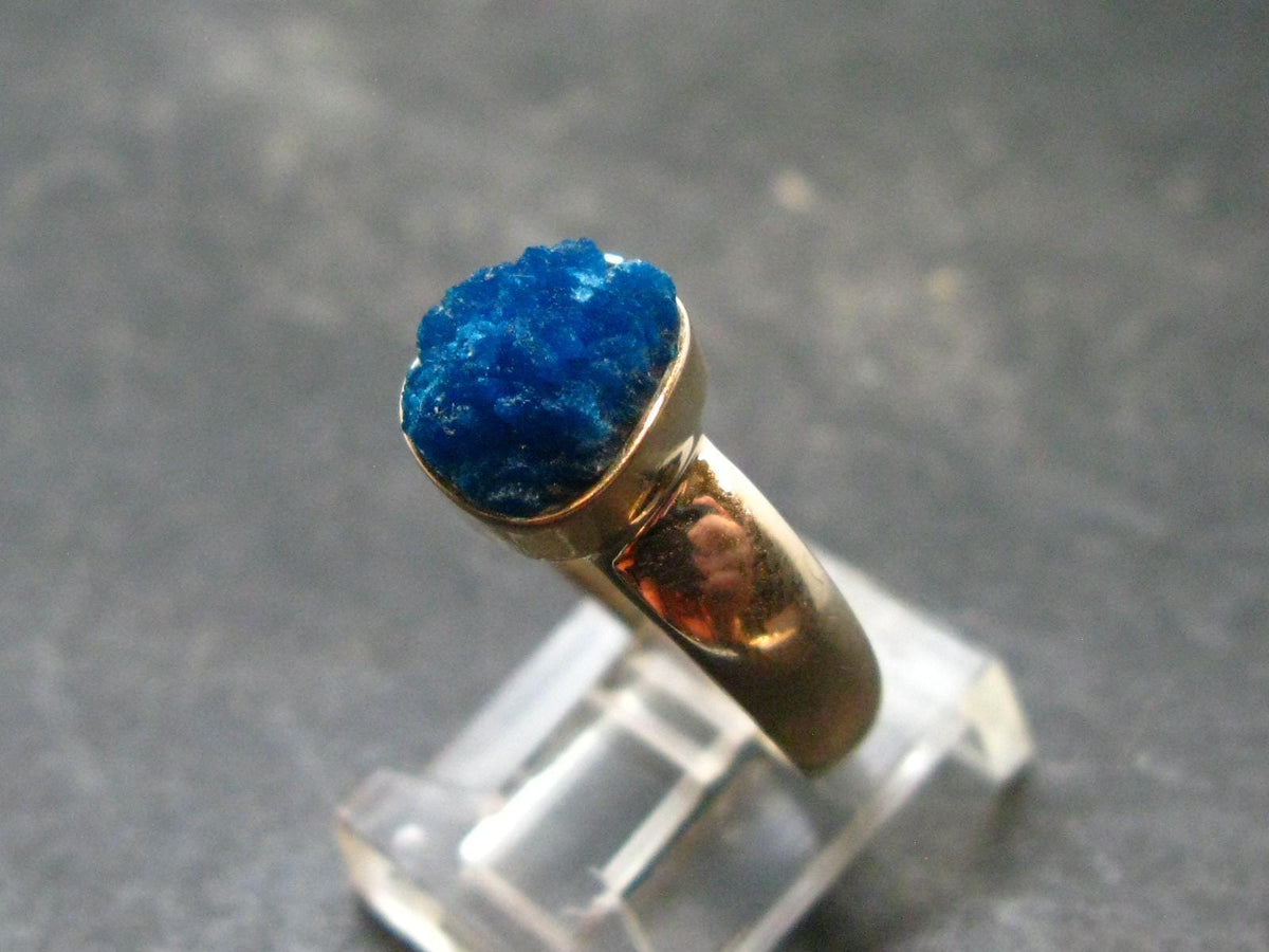 Cavansite Ring From India - 3.77 Grams - Size 7
