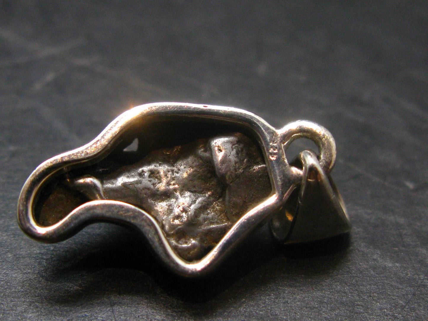 Large Campo Del Cielo Meteorite Pendant from Argentina - 1.0"