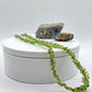 Green Sapphire Beaded Necklace: Genuine Gemstone Jewelry, September Birthstone