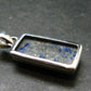 Lapis Lazuli Silver Pendant From Afghanistan - 1.5" - 9.27 Grams
