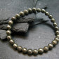 Pyrite Genuine Bracelet ~ 7 Inches ~ 6mm Round Beads