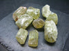 Lot of 10 Gem Golden Apatite Crystals From Mexico