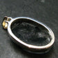 Large Tourmalinated Quartz Crystal Silver Pendant From Brazil - 1.5" - 7.75 Grams