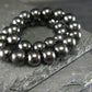Shungite Genuine Bracelet ~ 7 Inches ~ 6mm Round Beads