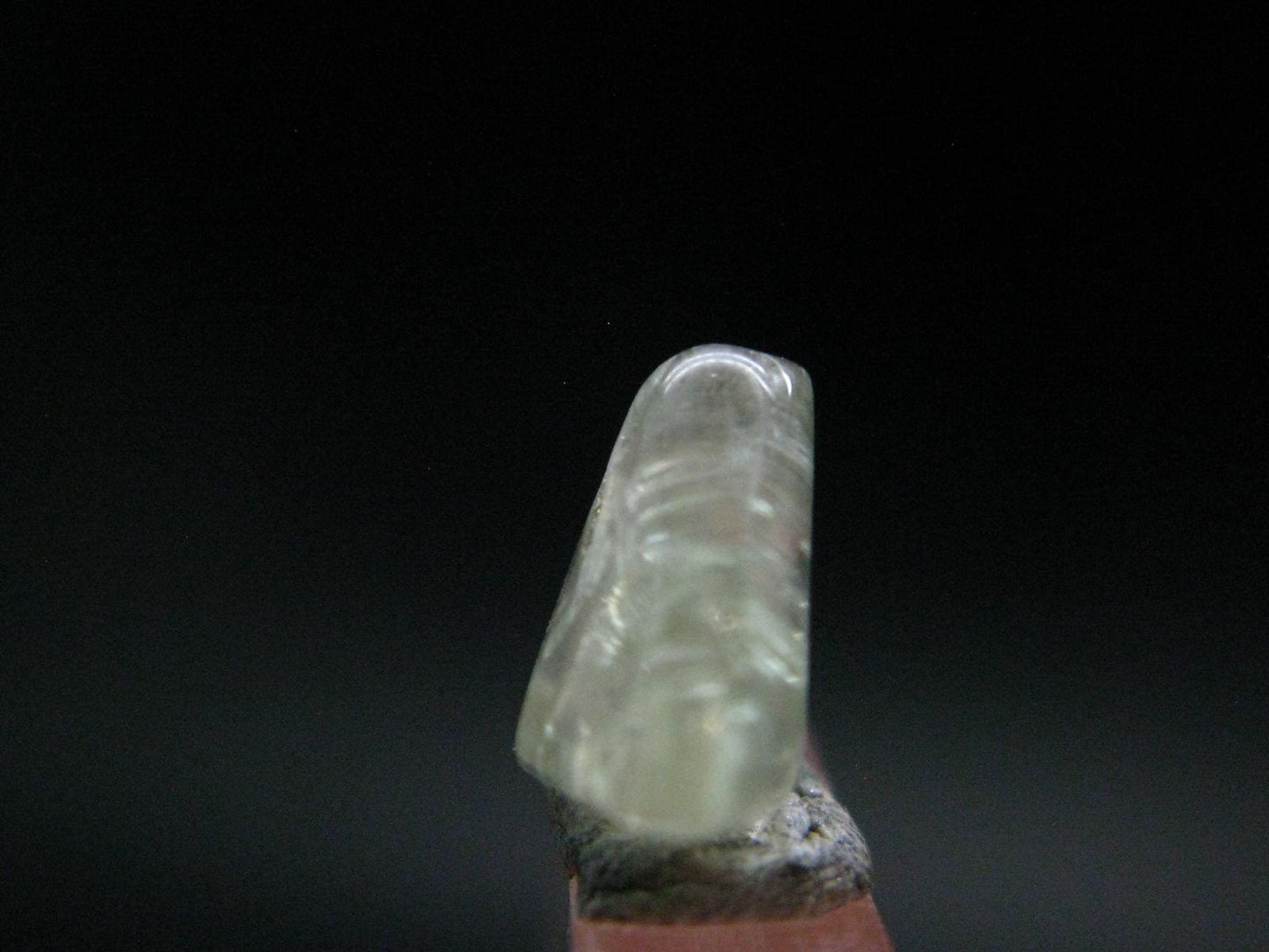 Gem Green Herderite Tumbled Stone From Pakistan - 3.45 Carats - 0.4"