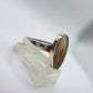 Elegant Dendritic Agate Oval Ring – Natural Scenic Pattern Statement Jewelry - Size 7