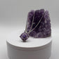 Art Deco Amethyst Pendant – Geometric Elegance in Sterling Silver - 4.61 Grams