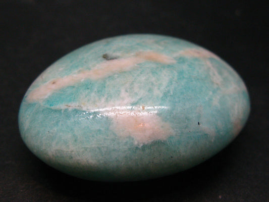 Rich Green Amazonite Tumbled Stone From Madagascar - 2.0"