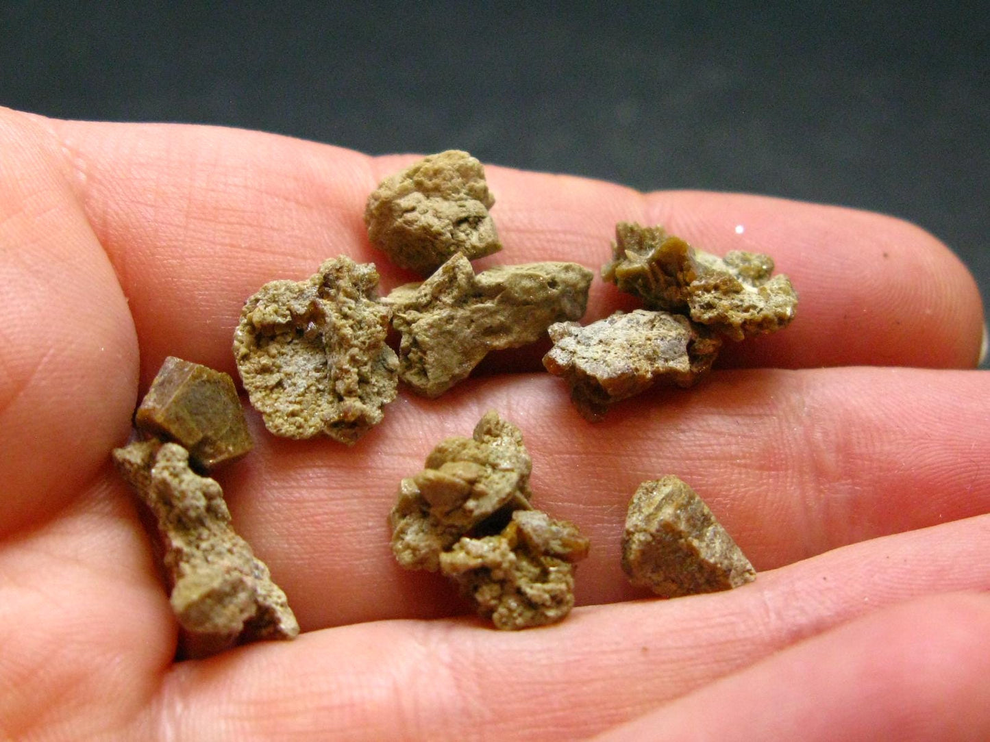 Rare Lot of 10 Monazite Crystals From Brazil - 6.62 Grams