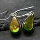 Ammolite Amolite Sterling Silver Earrings From Canada - 1.2"