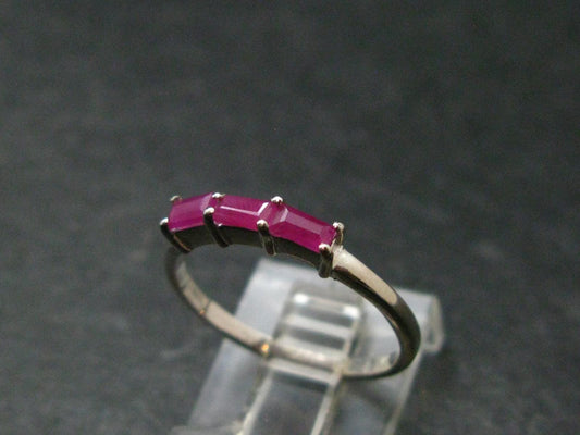 Star Ruby Sterling Silver Ring- Size 7 - 1.54 Grams