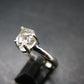 Fine Clear Natural Herkimer Diamond Silver Ring From New York - Size 11 - 2.53 Grams