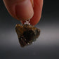 Rare Axinite Crystal Silver Pendant From Russia - 0.9" - 3.33 Grams