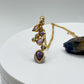 Sapphire Multi-Shape Pendant | Natural Blue Sapphire Gold Necklace | Unique Gemstone Design | September Birthstone Jewelry - 3.13 g