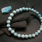 Larimar Genuine Bracelet ~ 7 Inches ~ 6mm Round Beads