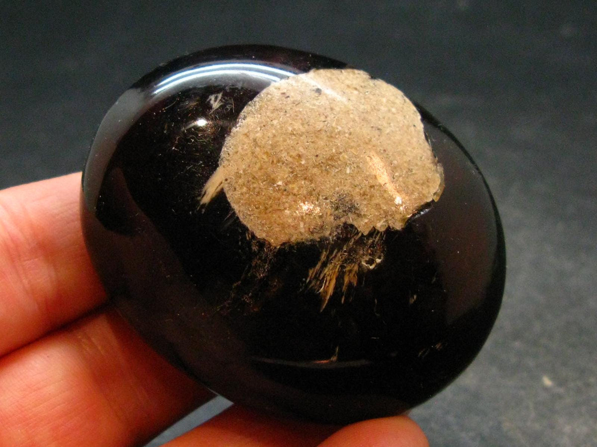 Rare Large Blue Amber Tumbled Piece Fluorescent From Indonesia - 2.1" - 27.43 Grams