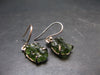 Moldavite Tektite Silver Earrings from Czech Republic - 2.6 Grams