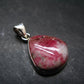 Rare Pink Tugtupite Sterling Silver Pendant From Greenland - 1.1" - 3.45 Grams