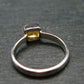 Fabulous Untreated Faceted Gem Imperial Topaz 925 Silver Ring from Brazil - Size 7 - 2.67 Grams