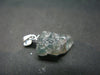 Extremely Rare Raw Gem Green Kornerupine Silver Pendant Crystal From Tanzania - 1.60 Grams - 0.8"