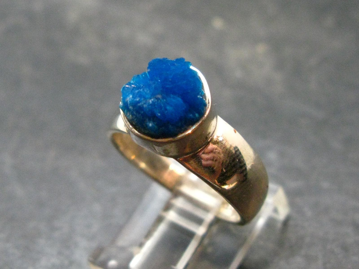 Cavansite Ring From India - 4.60 Grams - Size 7.5