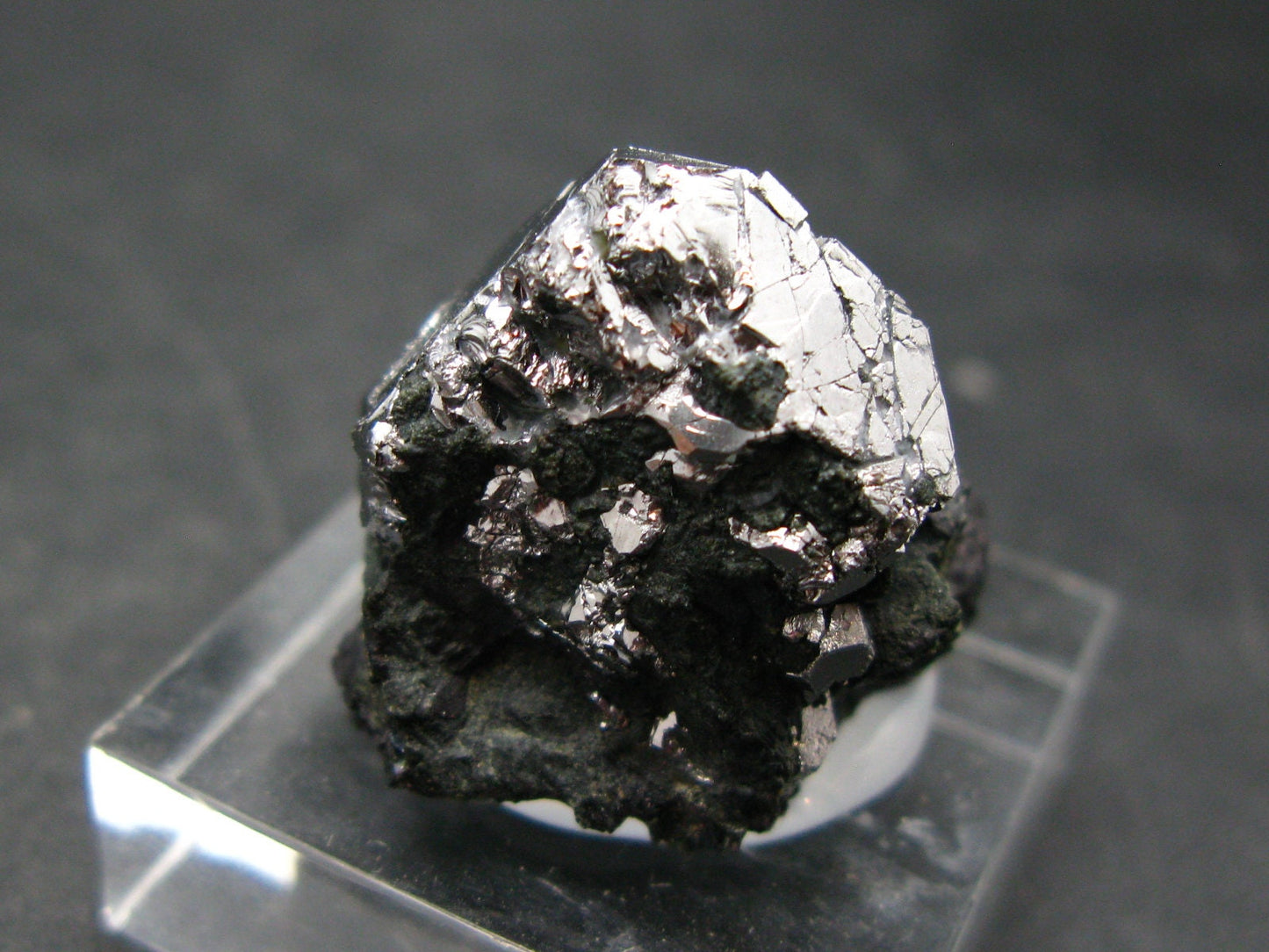 Sperrylite Crystal On Matrix From Norilsk Russia - 1.0" - 20mm Crystal!!!