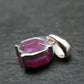 Ruby Crystal Silver Pendant from Africa - 0.6" - 1.23 Grams