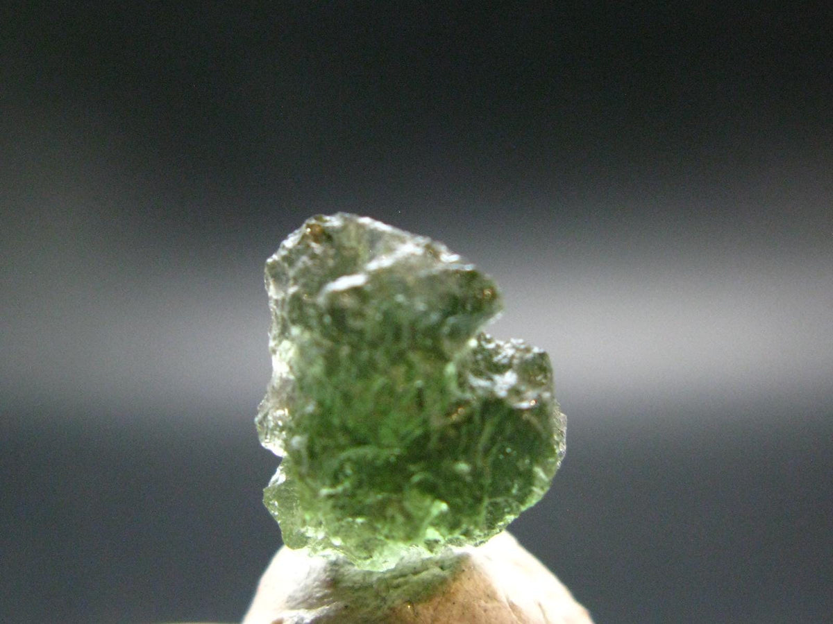 Moldavite Tektite Raw Piece from Czech Republic - 0.6" - 8.25 Carats - 1.65 Grams