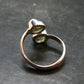 Cute Gem Moldavite Sterling Silver Ring From Czech Republic - Size 5 - 2.13 Grams