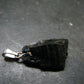 Unpolished Elite Shungite Silver Pendant from Russia - 1.1" - 1.82 Grams