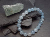 Aquamarine Genuine Bracelet ~ 7 Inches ~ 8mm Round Beads