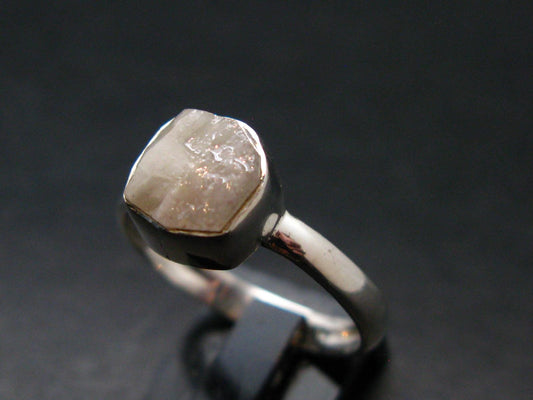 Phenakite Phenacite Crystal Silver Ring From Nigeria - Size 8 - 2.14 Grams