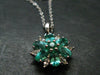 Emerald Silver Pendant W/Chain From Colombia - 3.05 Grams Total