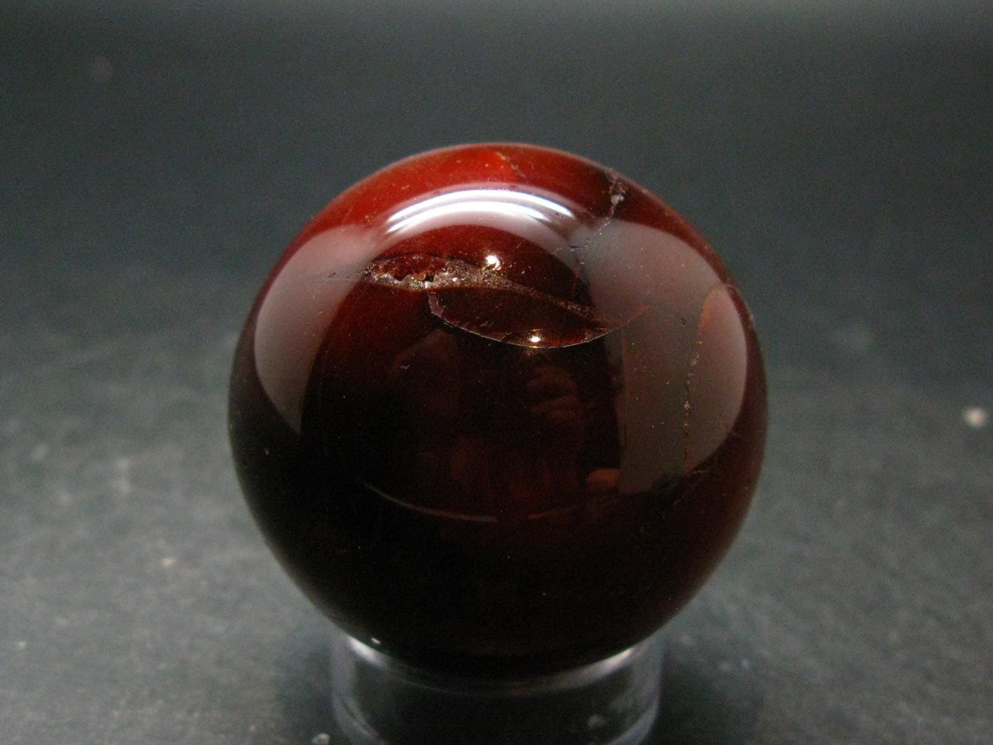Carnelian Agate Sphere Ball From Madagascar - 1.8" - 141.23 Grams