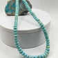 Larimar Round Bead Necklace Ocean Blue Gemstone Necklace Minimalist Jewelry Gift