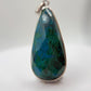 Chrysocolla Pendant Blue Green Gemstone Silver Necklace Natural Stone Statement Jewelry Gift