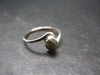 Cute Gem Moldavite Sterling Silver Ring From Czech Republic - Size 7 - 1.3 Grams