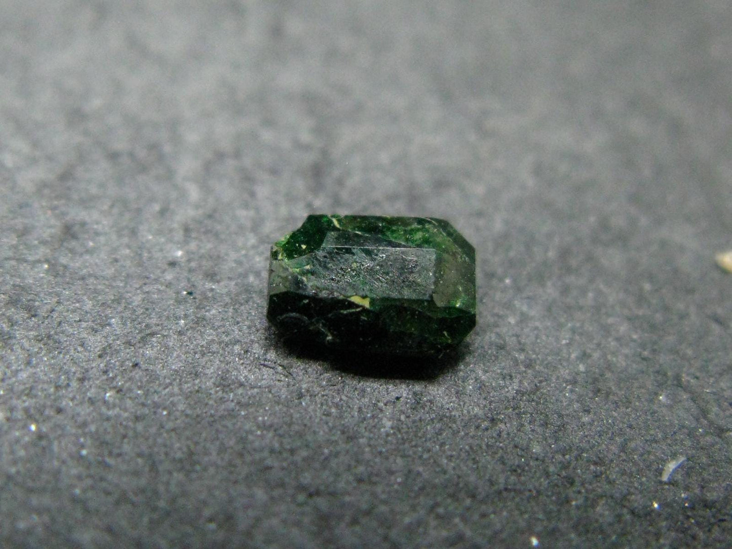 Rare Gem Uvarovite Garnet Cut Stone from Afghanistan - 0.28 Carats