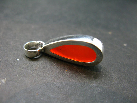 Flashes of Lightning!! Natural Opal 925 Sterling Silver Pendant from Ethiopia - 1.1" - 3.10 Grams