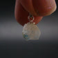 Rare Raw Blue Euclase Gem Crystal Silver Pendant from Zimbabwe - 0.5" - 1.10 Grams