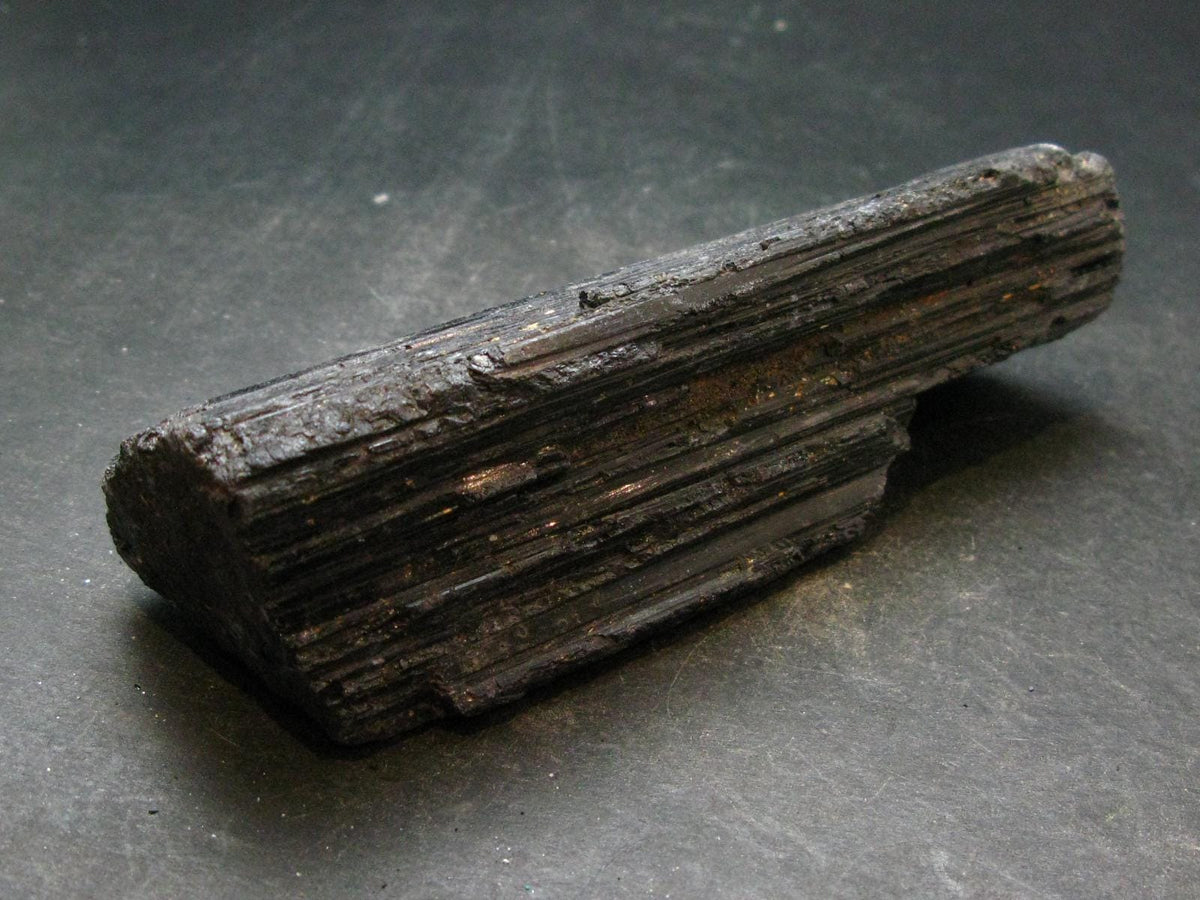 Fine Black Tourmaline Schorl Crystal From Brazil - 4.8"