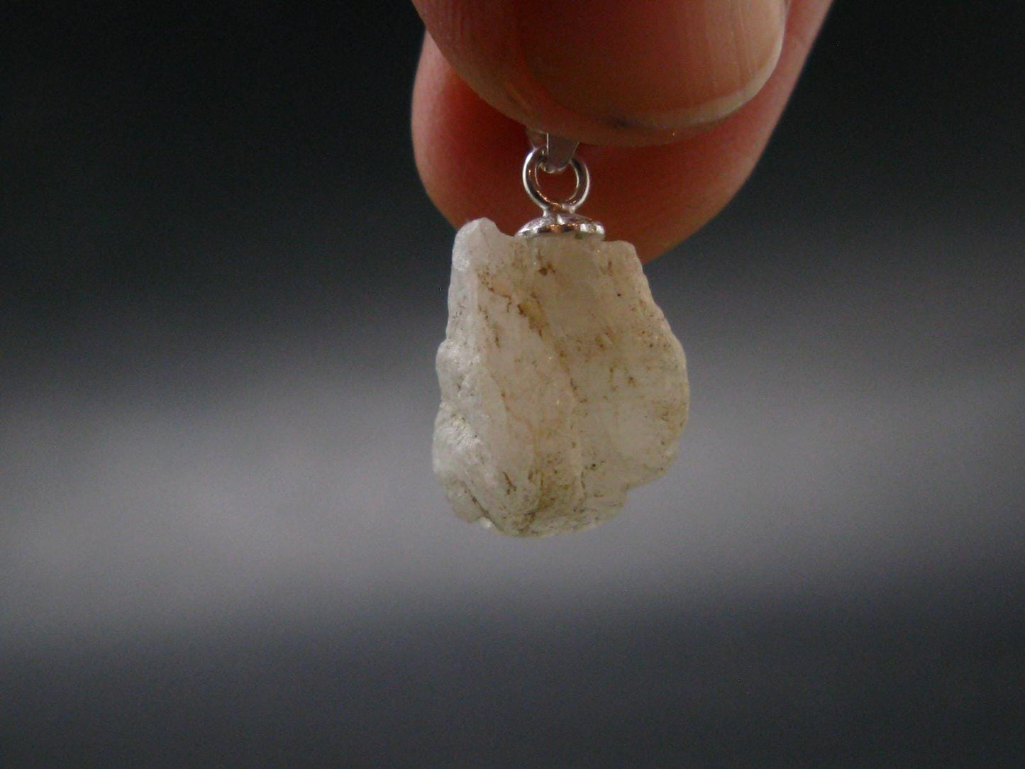 Phenakite Phenacite Silver Pendant from Brazil - 0.7 Inches - 1.83 Grams