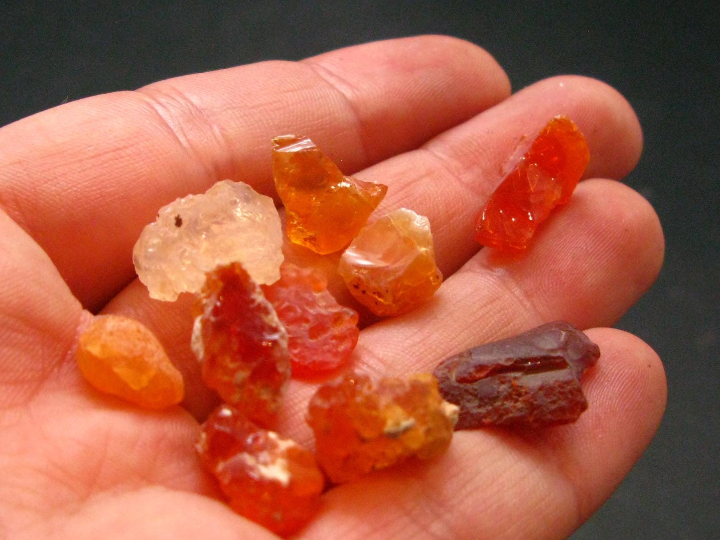 Lot of 10 Fire Opal Pieces From Mexico - 35.30 Carats