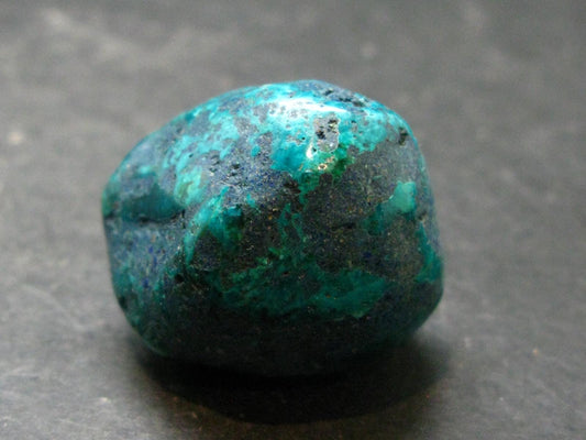 Very Nice Tumbled Dioptase Stone from Congo - 1.2" - 20.79 Grams