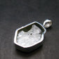 Blue Zircon Gem Crystal Silver Pendant From Cambodia - 1.1" - 5.32 Grams
