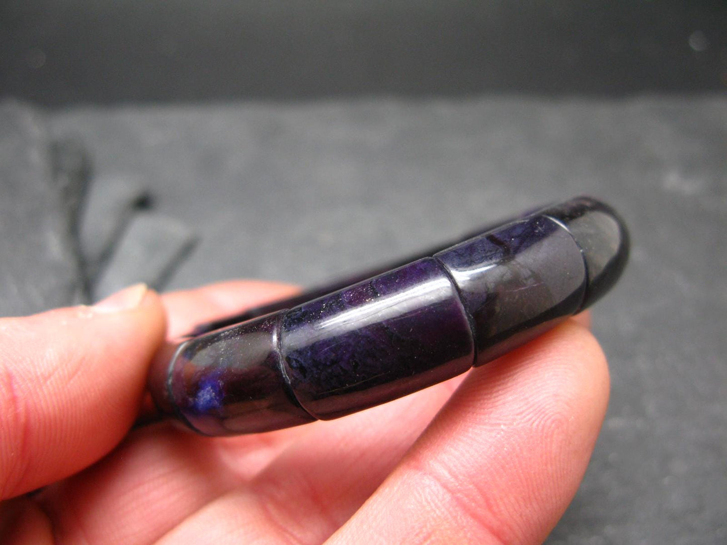 Sugilite Genuine Bracelet ~ 7 Inches ~ 16mm Squared Beads