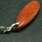 Reddish Brown Goldstone Pendant - 1.9"